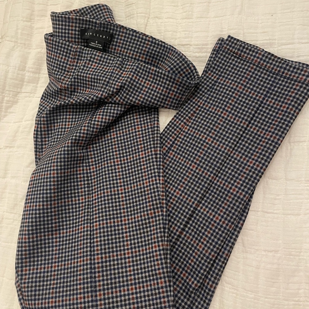 Sanctuary Anthropologie plaid leggings